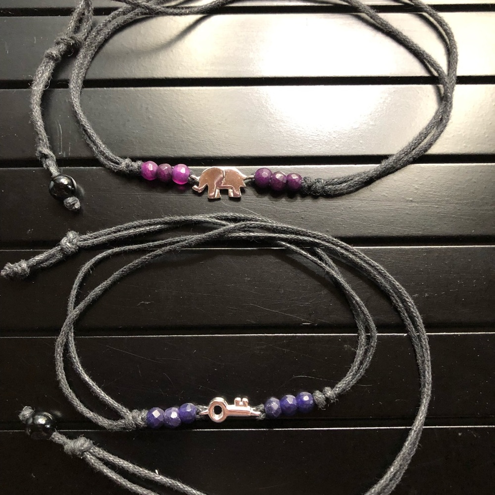 Wrap bracelets with beads and charms